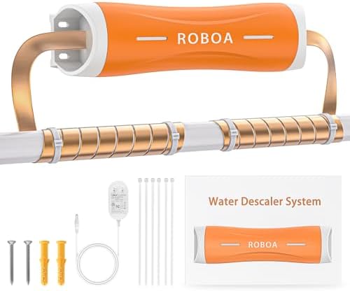 Whole House Electronic Water Descaler, Salt-Free Water Softener Alternative by ROBOA
