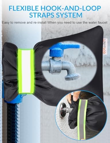 Outdoor Faucet Covers for Winter - 2Pack Hose Bib Covers Freeze Protection - Image 2