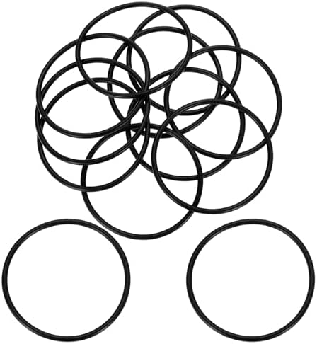 uxcell 10Pcs AS-137 NBR 70A O-Rings 2-1/16"ID x 3/32"CS/2.05"ID x 0.103"CS by uxcell