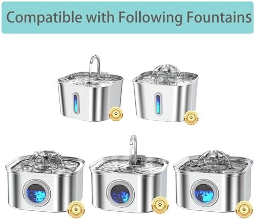 Cat Water Fountain Filters Replacement, 12+12 Pack - Image 5