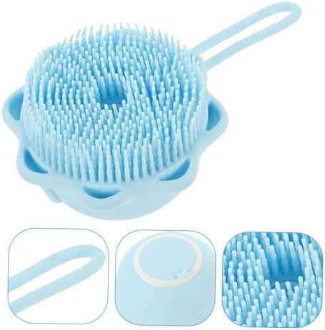 Silicone Shower Brush with Shower Gel Holder, 2 Pieces for Babies - Image 2