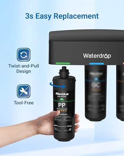 Maxblue 10PP Replacement for Waterdrop TSA & TSB Under Sink Water Filter - Image 3