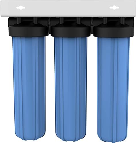 Pentair Pentek BBFS-222 Big Blue Three-Housing Filtration System, 1" NPT #20 High Capacity Water Filter Housing, Holds 20" x 4.5" Filter Cartridges - Image 3