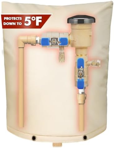 SUNICO Sprinkler Covers for Outside Valve-5°F,Winter Insulate,28x36in,Beige by Unknown