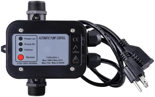 Smart Water Pump Pressure Controller, Automatic Electronic Switch 110-120V by Ensoft