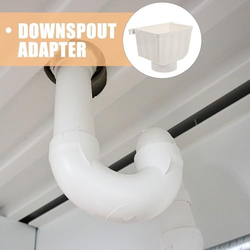 SOLUSTRE Downspout Diverter PVC Rainwater Collection Connector 110mm Gutter Downspout Filter for Rainwater Harvesting System Outdoor Water Drainage - Image 6