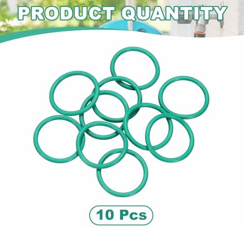 HARFINGTON 10 Pcs Fluorine Rubber O-Rings 25mm OD 20.2mm ID 2.4mm Width Round Sealing O Ring Seal Gasket for Industrial Engines Plumbing Faucet Hose Automotive - Image 3