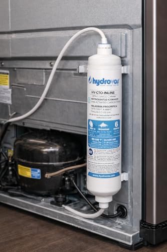 HYDROVOS Inline Water Filter for Ice Maker, Refrigerator, Dishwasher, Reverse Osmosis System, 1/4" FPT Threaded Connection, NSF Certified, Fitting Not Included - Image 4