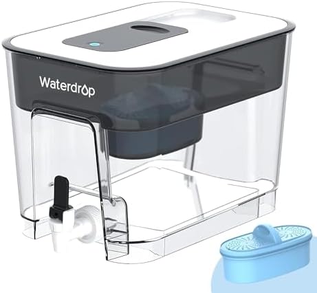Waterdrop WFD-22L-A Alkaline Water Filter Dispenser, Large 40-Cup, Black by Waterdrop