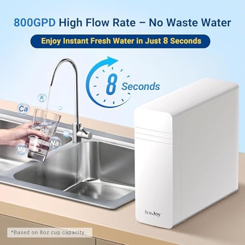 IceJoy TSU Ultra-Filtration Under Sink Water Filter System, 3-Stage Tankless Design with Smart Display, Under Sink Water Filter System - Image 6