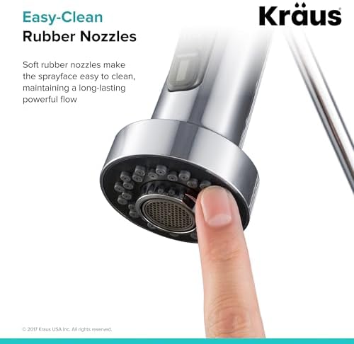 Kraus KFS-1CH Dual Function Kitchen Faucet Sprayer, Chrome - Image 4