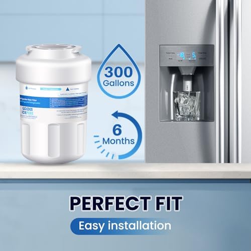 GOLDEN ICEPURE RWF0600A Refrigerator Water Filter Replacement for HDX FMG-1, MWFP, MWFA, PL-100, WFC1201, RWF0600A, PC75009, RWF1060, 197D6321P006, GSE25GSHECSS, Kenmore 469991 Refrigerator Cartridge - Image 7