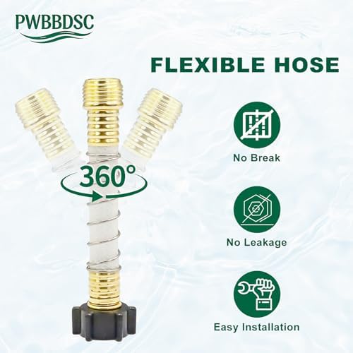 RV Inline Water Filter with Flexible Hose Protector, Reduces Chlorine, Bad Taste, Odor, Sediment, Lead & Fluoride for Marine Camper Garden (2/Pack) - Image 4
