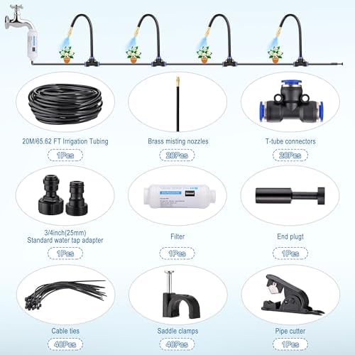 Drip Irrigation Kits Auto Garden Irrigation System Calcium Inhibitor Filter - Image 2