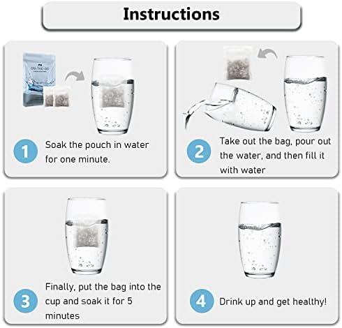 Portable Alkaline Water Filter Pouch for Your Bottle, Cup, Alkaline Water Filter System for Clean, High PH Water Alkalizer for Pure Drinking Water, Naturally Increases PH Levels (3 Pack) - Image 5