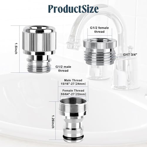 Faucet Quick Adapter Connector with Aerator - Image 3