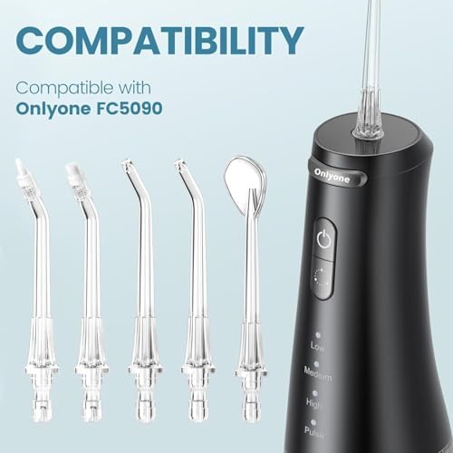 Water Flosser Replacement Tips for Onlyone Water Dental Flosser Power Flossers & Irrigator Accessories Ivory - Image 2