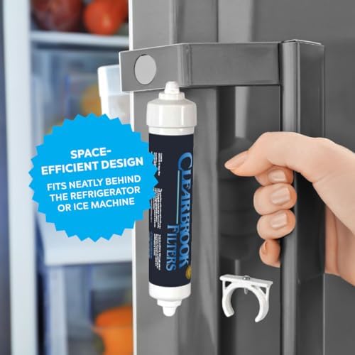 Clearbrook RF10-J Refrigerator Filter System, 1/4 Inch John Guest Fittings, Compatible with Refrigerators without Built-in Filtration - Image 2