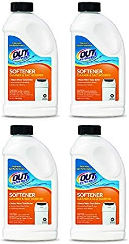 Out Filter Mate Water Softener Cleaner and Salt Booster Powder, 24 oz Bottle 4-Pack by OUT