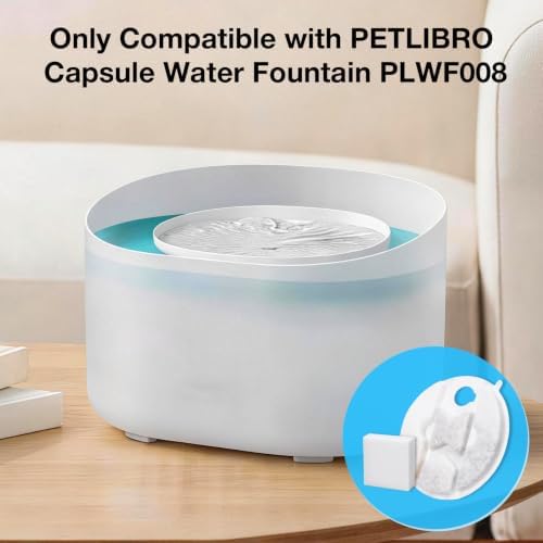 Replacement Filters for Petlibro Capsule Dog Fountain PLWF008-12 Packs Replacement Filters+12 Pre-Sponges with 1 Clean Brush|Multi-Filtration Flow Rate|Remove Odor - Image 3