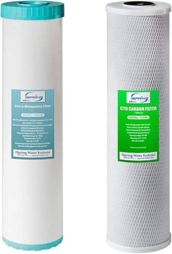 iSpring F2WGB22BM 4.5" x 20" 2-Stage Whole House Water Filter by iSpring