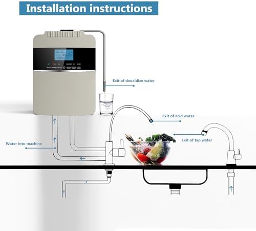 Smart Alkaline Water Ionizer,7 Water Settings,Ph2.5-11.2 Home Water Filtration System,Up to -850mv Orp,10000l per Filter,with Smart Voice,110V - Image 5