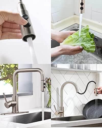 Hibbent Pull Out Faucet Head for Kitchen Faucet, 2 Function Sink Sprayer - Image 4
