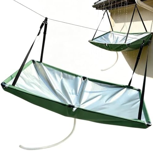Outdoor Rainwater Collection System – Hanging Rain Catcher by Unknown