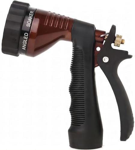 GREEN MOUNT Water Hose Nozzle Spray Nozzle, Metal Garden Hose Nozzle with Adjustable Spray Patterns, Perfect for Watering Plants, Washing Cars by GREENMOUNT