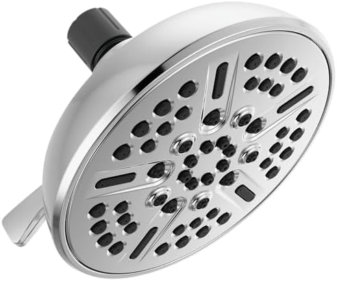 Delta Faucet 8-Spray Touch-Clean Chrome Shower Head, Delta Shower Heads, Showerhead, Shower Head Chrome, 2.5 GPM Water Flow, Chrome 75898 by Unknown