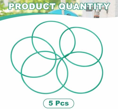 HARFINGTON 5 Pcs Fluorine Rubber O-Rings 97mm OD 92.2mm ID 2.4mm Width Round Sealing O Ring Seal Gasket for Industrial Engines Plumbing Faucet Hose Automotive - Image 3