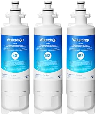Waterdrop ADQ36006101 Replacement for LG® LT700P® Water Filter, 3 Pack by Waterdrop