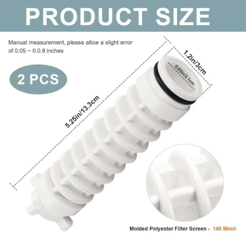 2Pcs 1" 140 Mesh Spin Down Water Filter Screen for Rusco/Vu-Flow Filtration - Image 3