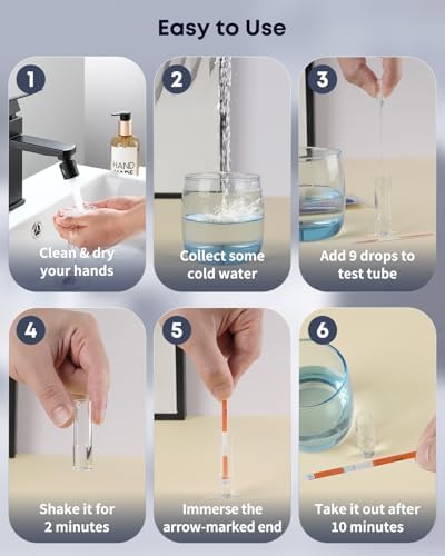 Pawfly Lead Water Test Kit Lead in Drinking Water Test Kit 10-Minute Detection to 5 ppb At Home Water Testing Kit for Tap & Well Lead Water Test Kit City Water Quality Test Kit, 4 Pack - Image 5