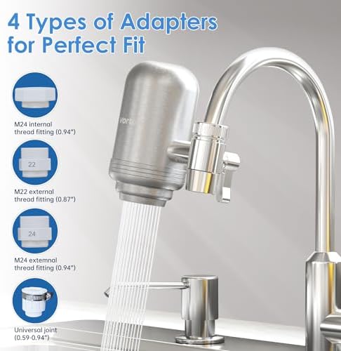 Vortopt Faucet Water Filter for Sink, NSF Certified Reduces Chlorine. - Image 4