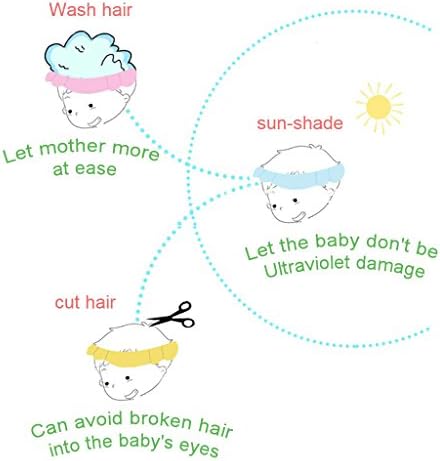 Safe Shampoo Shower Bathing Protection Bath Cap Soft Adjustable Visor Hat for Toddler, Baby, Kids, Children (pink) - Image 4