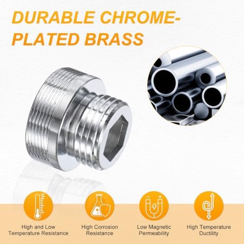 M METERXITY 1-Pack Faucet Adapter, M28 Male to G1/2 Male, for Kitchen - Image 4