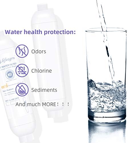 lifeegrn RV Water Filter with Hose Protector - Inline Water Filter, White - Image 3