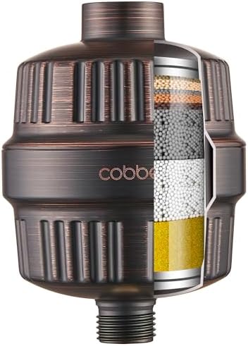 Cobbe HD HEAVY DUTY High Output Shower Filter – 99% REMOVAL Shower Head Filter for Hard Water, Heavy Metals, Chlorine and Harmful Substance, Improve your skin and hair - Oil Rubbed Bronze by Cobbe