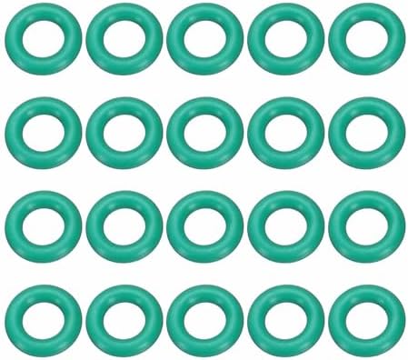 HARFINGTON 20 Pcs Fluorine Rubber O-Rings 10mm OD 5.2mm ID 2.4mm Width Round Sealing O Ring Seal Gasket for Industrial Engines Plumbing Faucet Hose Automotive by HARFINGTON