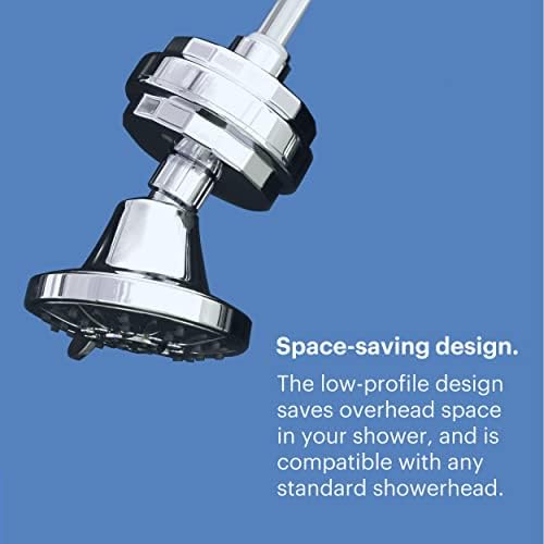 Brondell Shower Filter VivaSpring, Compact Polished Chrome – High Output, 100% High-Purity KDF Filtration, With FF-30 Filter Cartridge, Filtered Shower Water for Healthier Skin & Hair - Image 6