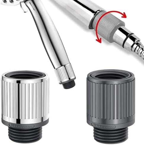 2 Pack Shower Head Flow Control Valve Water Flow Control Valves Showerhead Shut Off Valve Restrictor Regulator for High Pressure Handheld Shower Head Hand Held Showerhead Shower Hose - Image 4