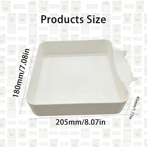 Washing Machine Drain Funnel for Siemens Bosch - Drip Tray for Fluff Filter Cleaning, Prevents Laundry Room Floods, Compatible with BSH Group Models (Bosch, Siemens, Neff, Constructa) - Image 3