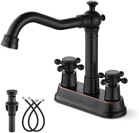 gotonovo 4 Inch Centerset Bathroom Faucet 2 Hole Vintage, Oil Rubbed Bronze by HOME