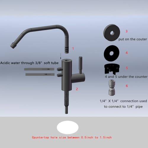 Alkaline Water Faucet, Ionizer Faucet for Ionizer Water Filtration System - Image 3