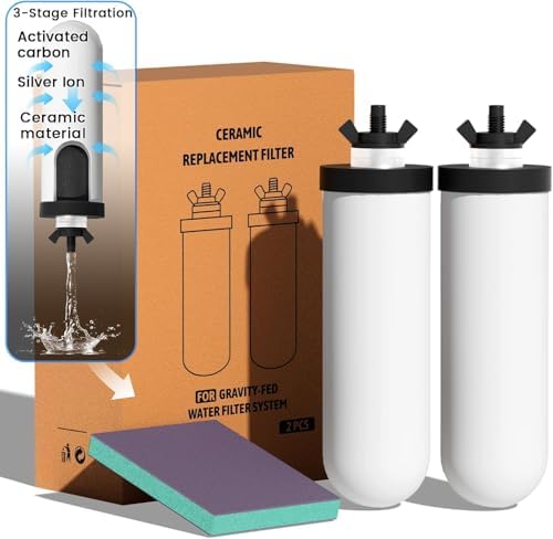 7" Ceramic Water Filter Replacement, Suitable Gravity Water systems by Joypur