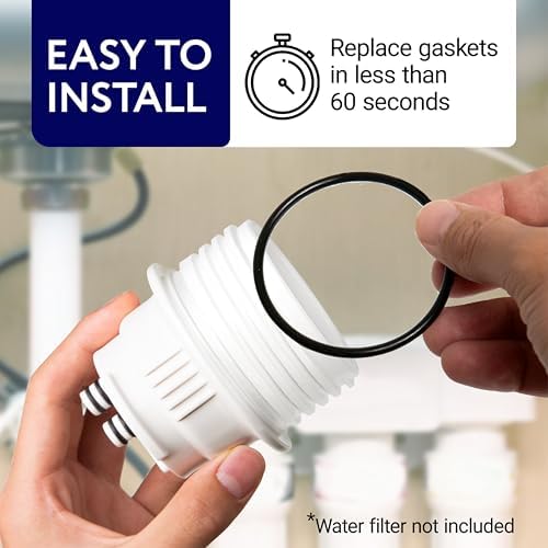 Impresa 15-Piece O-Ring Variety Pack for Water Filters - Compatible with Aquasana Claryum AQ - Black Silicone - 5300 Under Sink Water Filter System - Pre-Lubricated Leak-Sealing O Rings - Image 5
