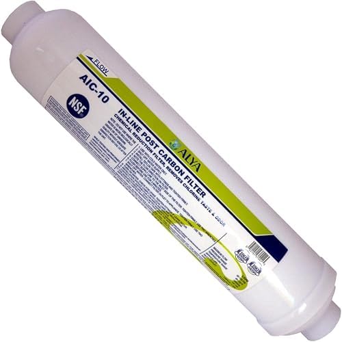 LASCO 37-1821 Ice Maker Inline Filter with 1/4-Inch Compression Connection, 2-Inch x 10-Inch , White by LASCO