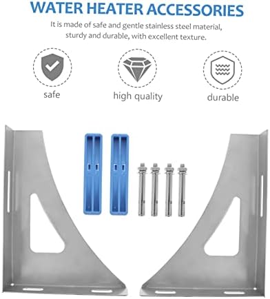 Stainless Steel Water Heater Wall Mount Support Brackets Pair - Image 5