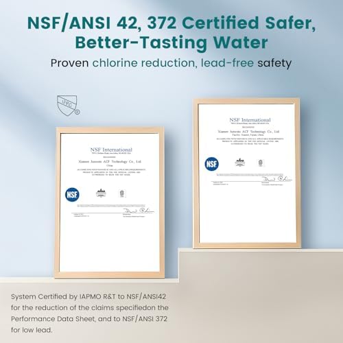 FEELSO Replacement Filters for Feelso Filtered Kitchen Faucet with Pull Down Sprayer, Reduces PFAS, PFOA/PFOS, Lead, Chlorine, Bad Taste & Odor, NSF/ANSI 42 Certified, 50 Gallons (4) - Image 2